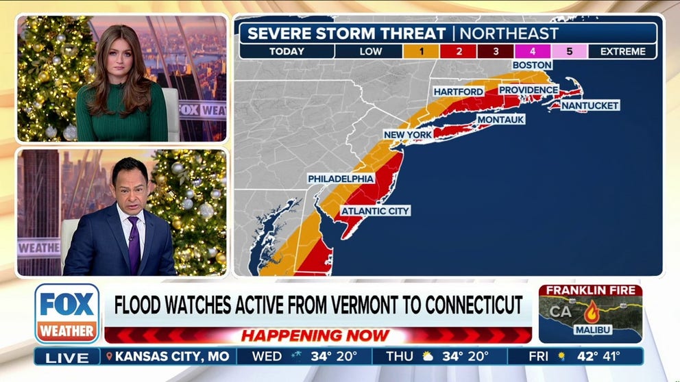 Heavy rain, severe weather to slam millions along East Coast from mid ...