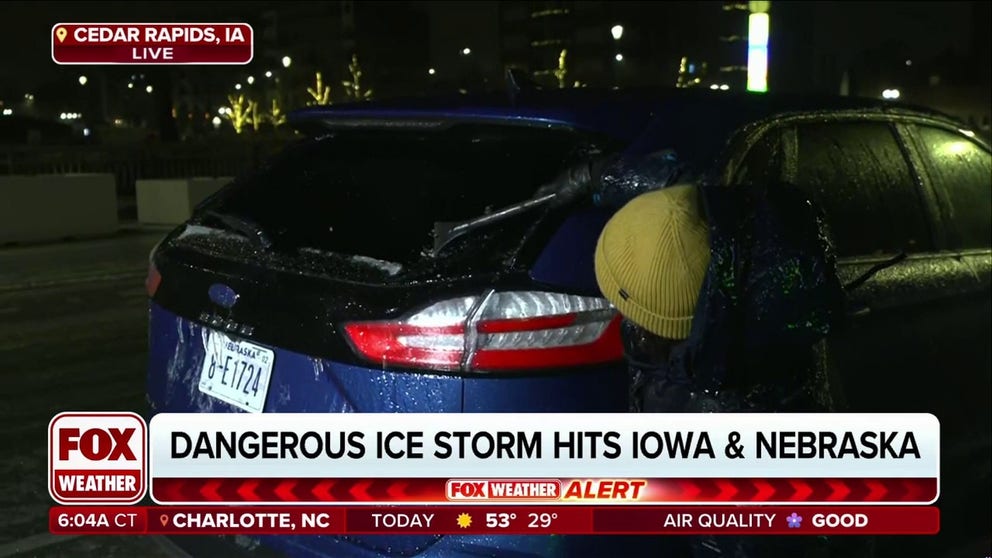 Dangerous ice storm creates treacherous travel across eastern Iowa ...