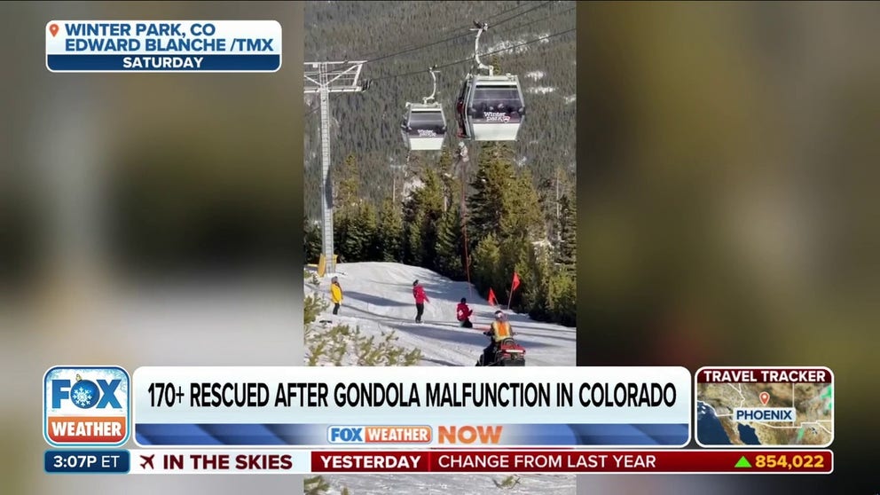 Winter Park Resort spokesperson Jen Miller said no one was injuried and it took about four hours to evacuate everyone from the stuck lift. She said the resort hopes to reopen the gondola soon.