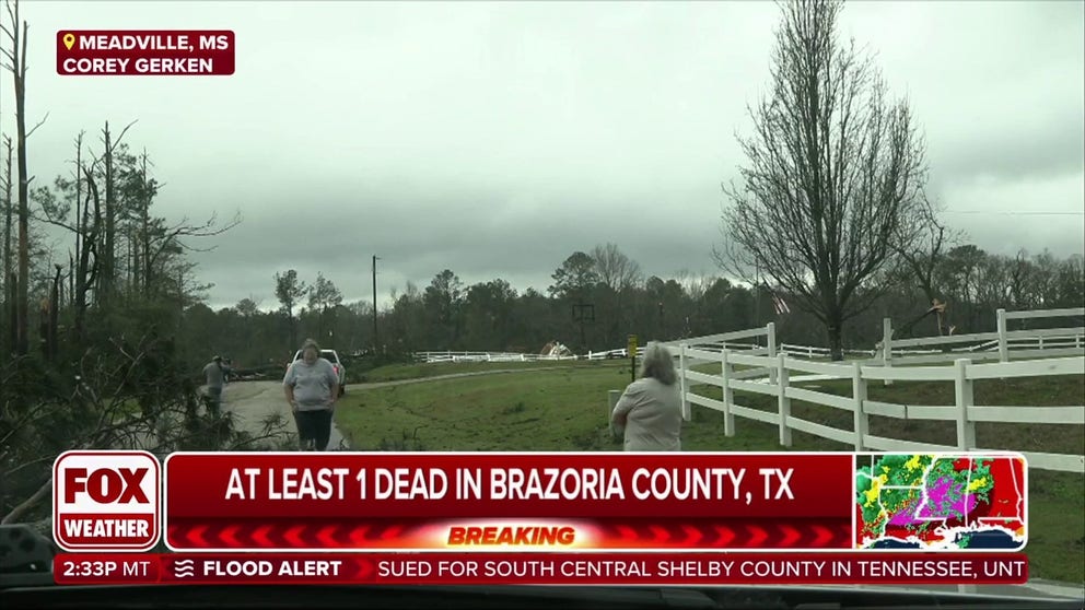 One person is dead after a tornado ripped through Brazoria County, Texas, the Manvel mayor. 