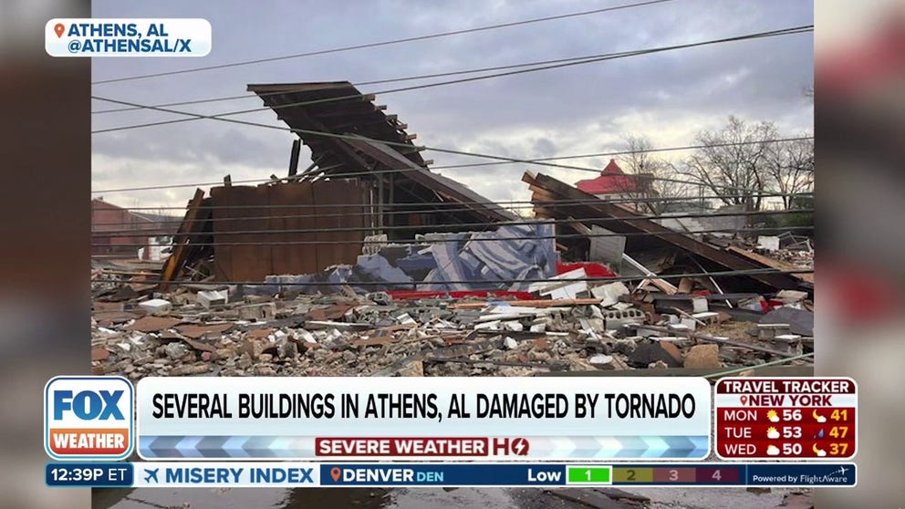 Athens, Alabama recovering after EF-1 tornado damages city | Latest ...