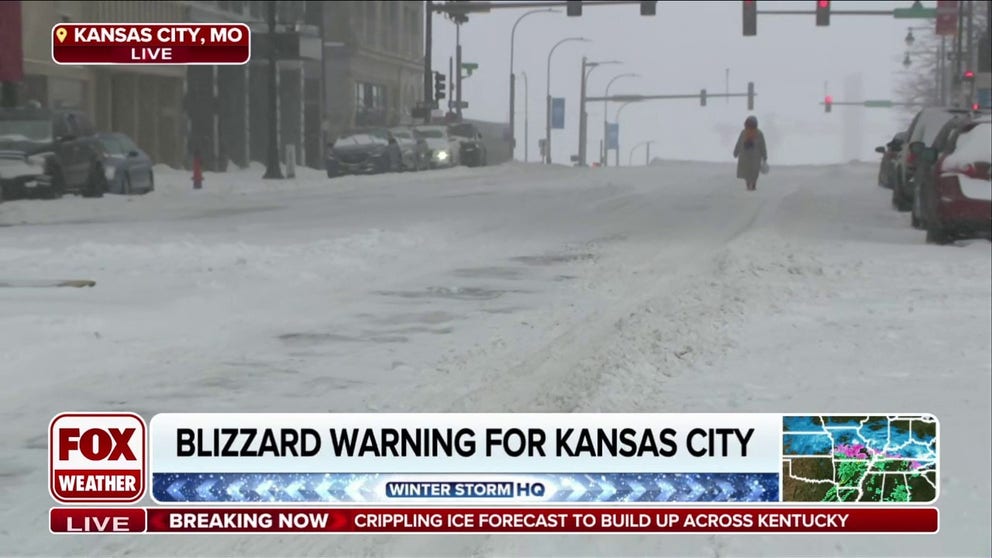 Kansas City under Blizzard Warning as dangerous winter storm leads to ...