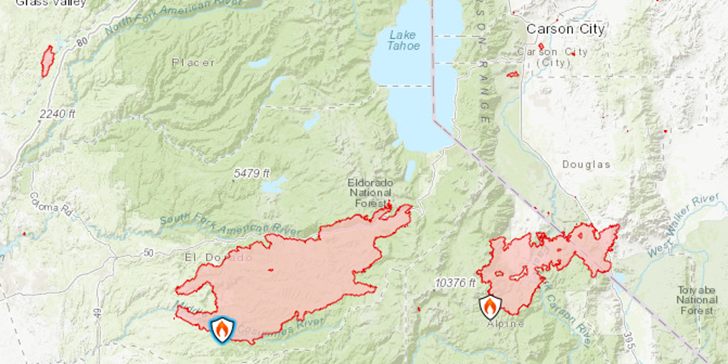 Thousands evacuate as wildfire races toward Lake Tahoe town  Fox Weather