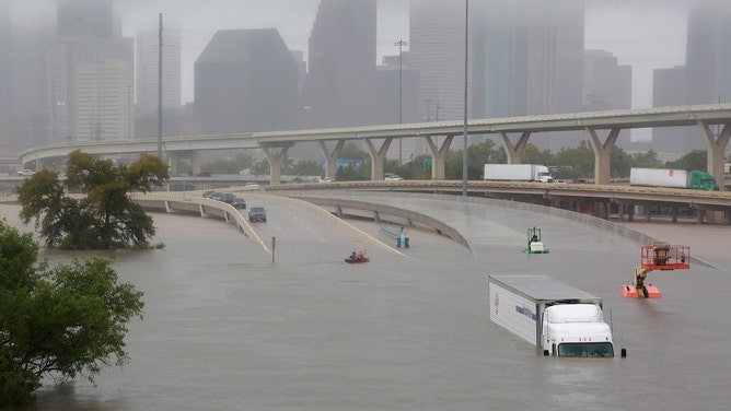 Flooding in Houston during Hurricane Harvey