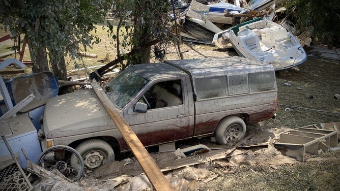 Debris from Tennessee flash flood