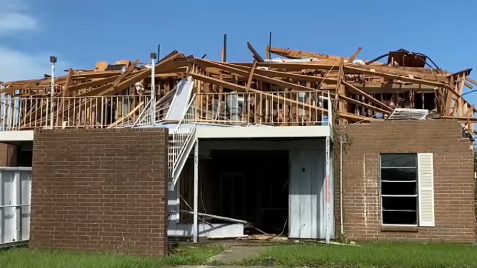 Home destroyed in LaPlace, LA