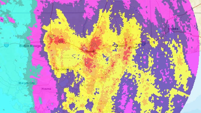 Estimated rainfall New Orleans 8/30/21