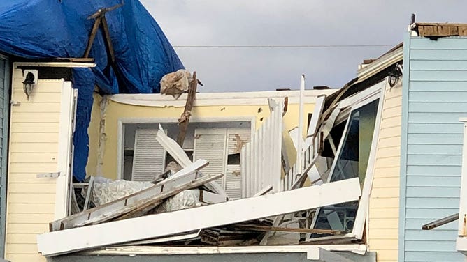 Hurricane Michael damage in Mexico Beach, Florida 11/24/2018