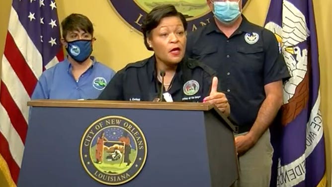 New Orleans Mayor LaToya Cantrell 8/27/2021