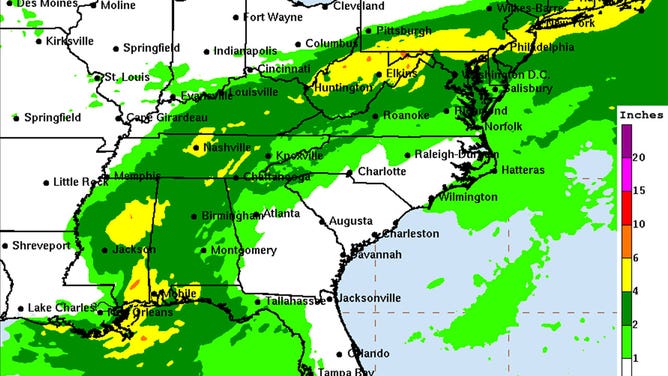 QPF for 8/30/21