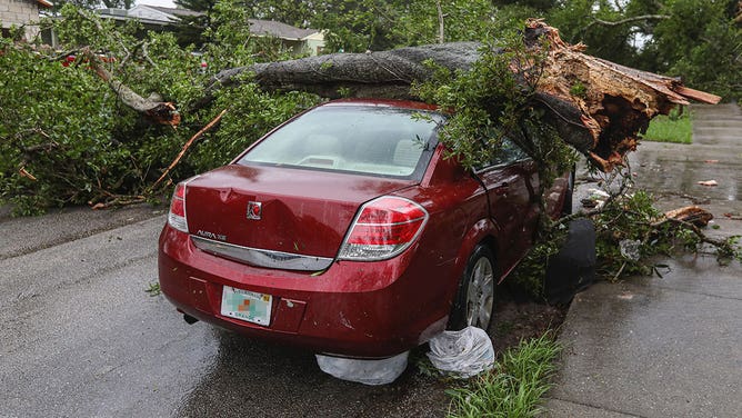 Storm damage in Orlando, Florida 6/6/2020