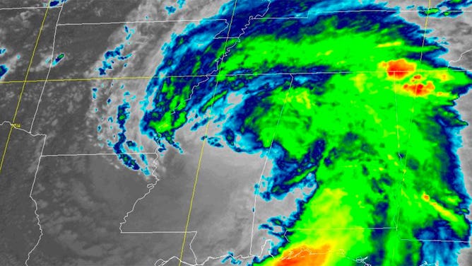 Tropical Depression Ida satellite 8/30/2021