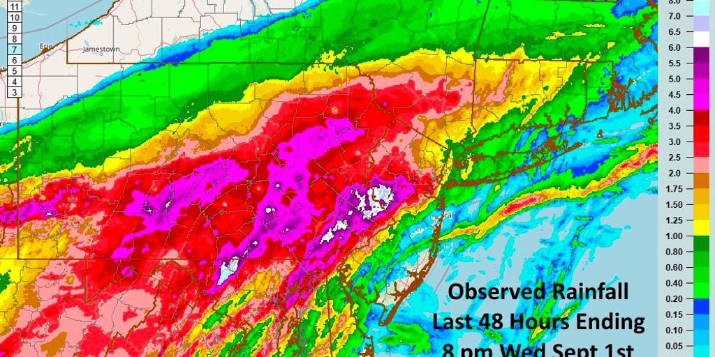 Here’s how much rain fell in the New York City area Wednesday Fox Weather