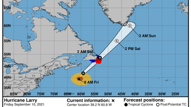 Larry forecast 9/10/2021