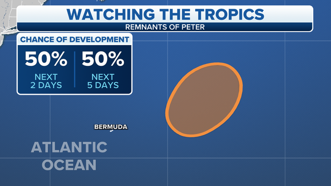 Outlook for remnants of Peter 9/28/21