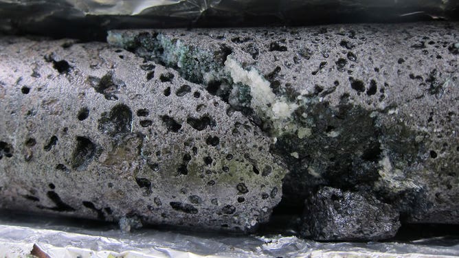 Carbon turned to rock