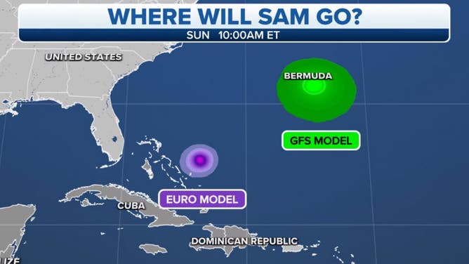 GFS/Euro Sam comparison 9/23/21