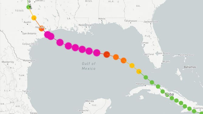 Galveston Hurricane of 1900 path