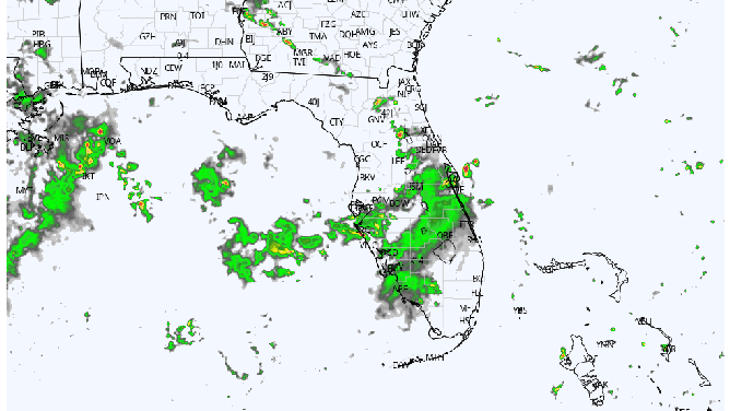 Rainfall forecast for Florida 9/18/2021