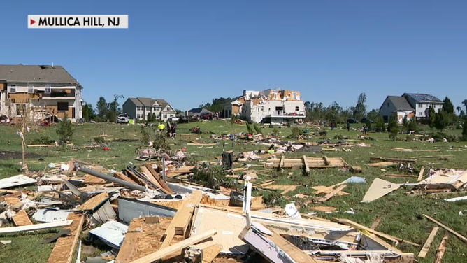 Mullica Hill, New Jersey tornado damage 9/2/2021