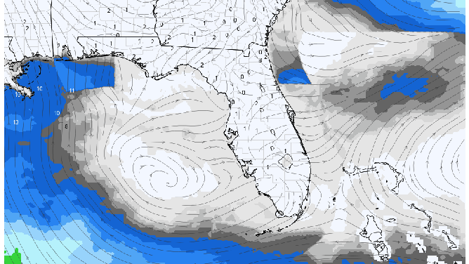 Wind forecast for Florida 9/18/2021