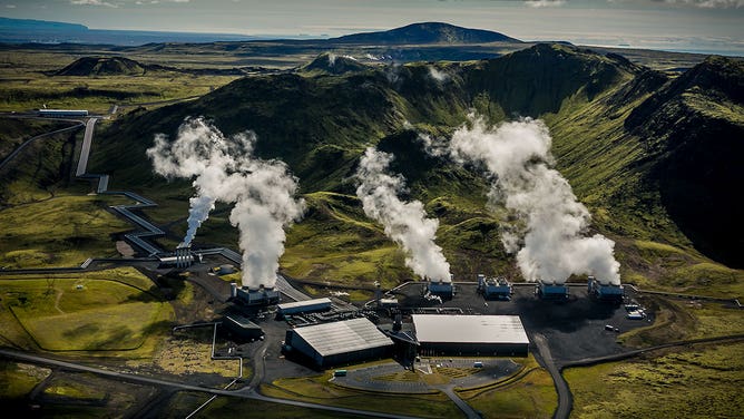 Iceland geothermal power plant used by Climeworks