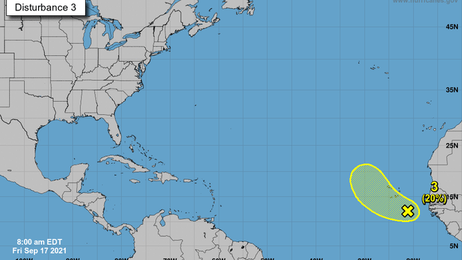 Tropical wave near Africa forecast 9/17/2021