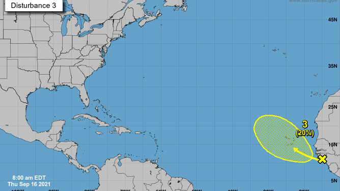 Tropical wave near Africa 9/16/2021