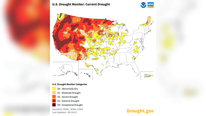 Drought monitor 9/20/21