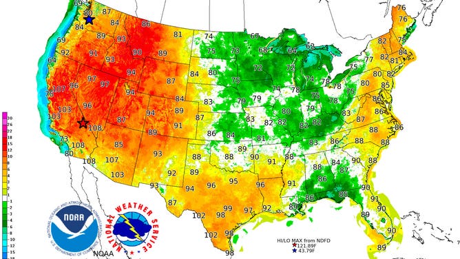 9/8/2021 high temps