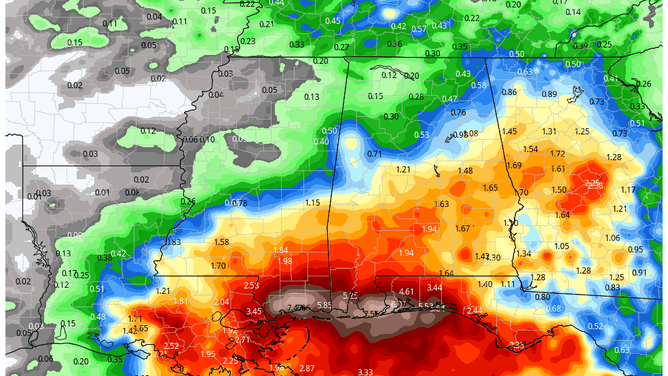 WPC rainfall totals 9/15/2021