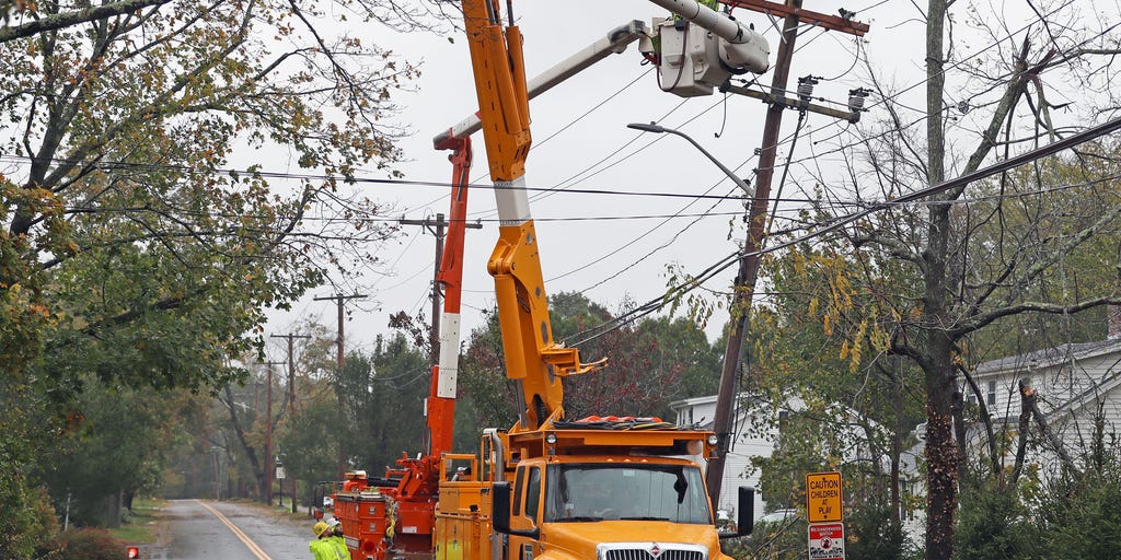 Crews work on power outages, downed trees after nor'easter