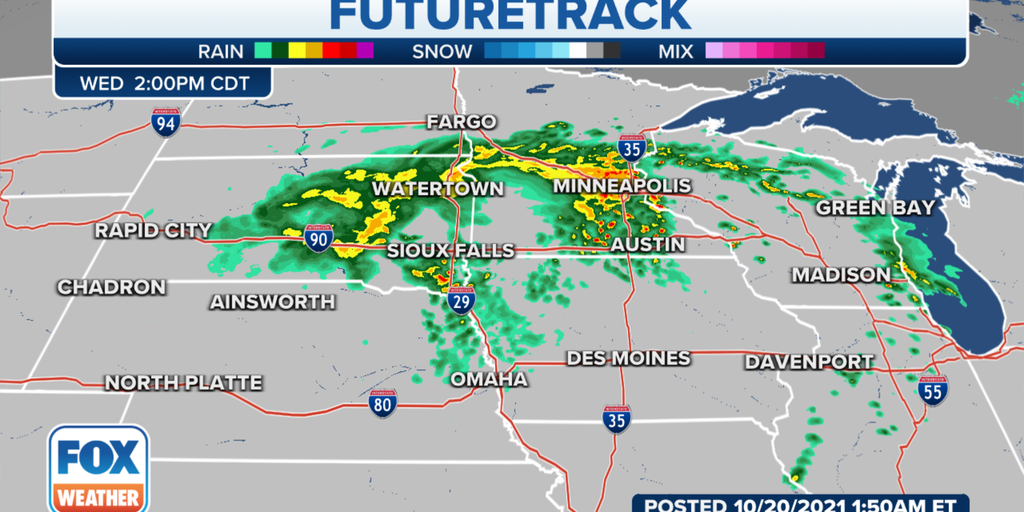 Storm bringing rain, snow to Northern Plains | Fox Weather