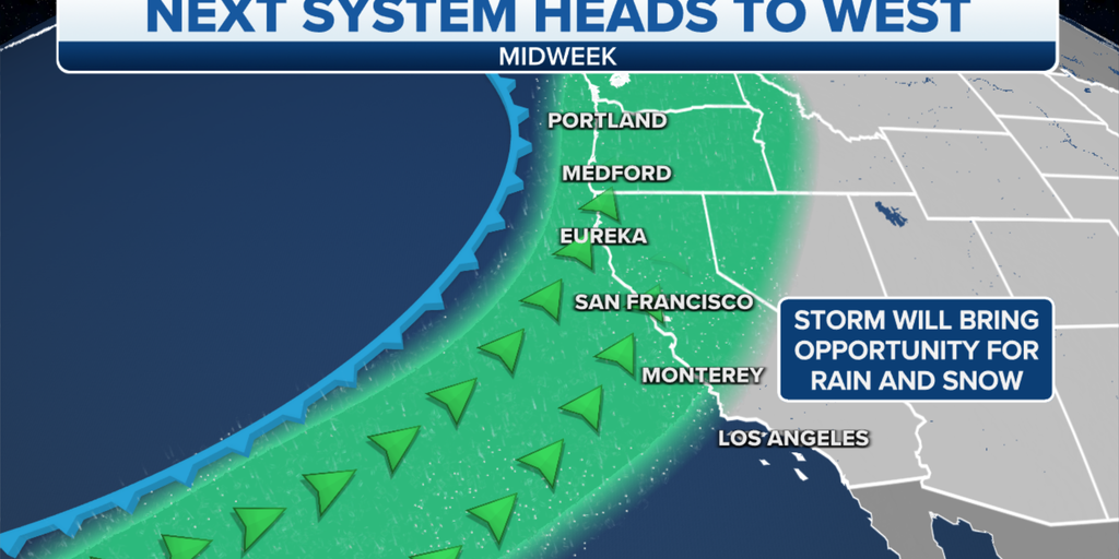 Parade of atmospheric rivers to slam West Coast with heavy rain ...