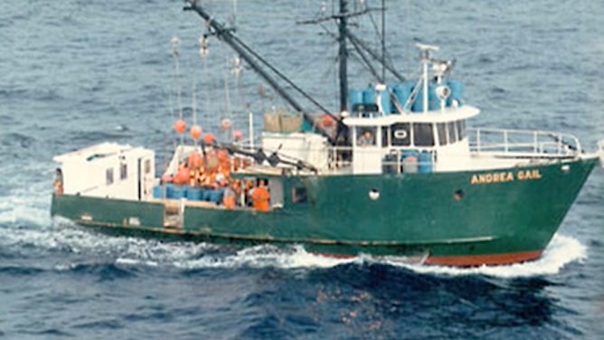 The Andrea Gail fishing vessel.