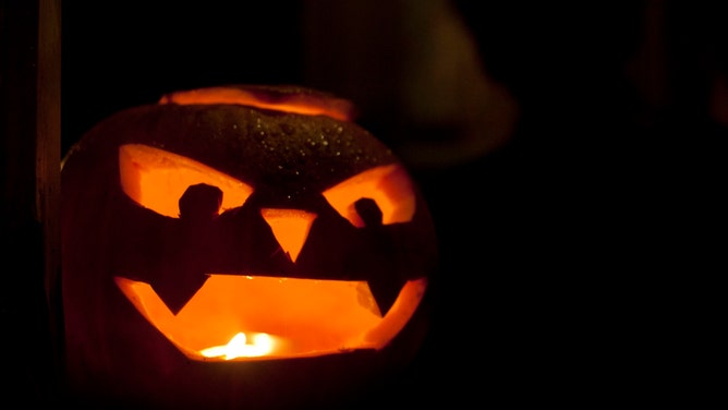 A jack-o'-lantern for Halloween