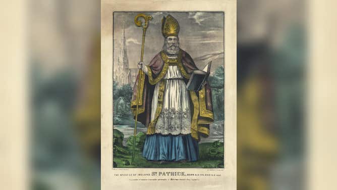 Saint Patrick, the national apostle and patron saint of Ireland.