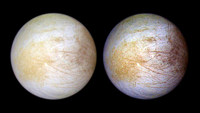 Europa - one of Jupiter's many moons