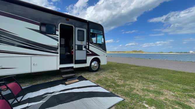 Launch spectators begin setting up camp at Jetty Park in Cape Canaveral, Florida ahead of the SpaceX Crew-3 astronaut launch on Oct. 31, 2021. (Image: Nicole Valdes/FOX Weather)