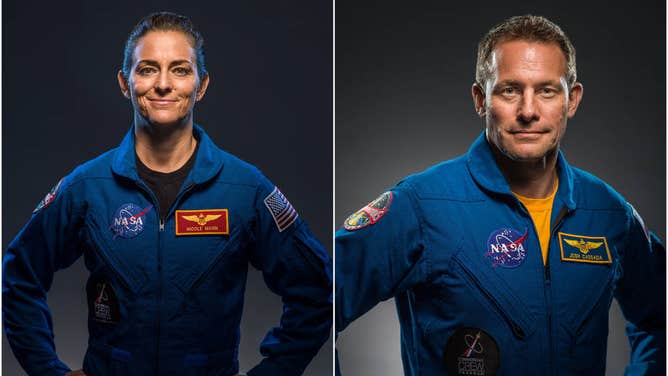 A picture of NASA astronauts Nicole Mann and Josh Cassada