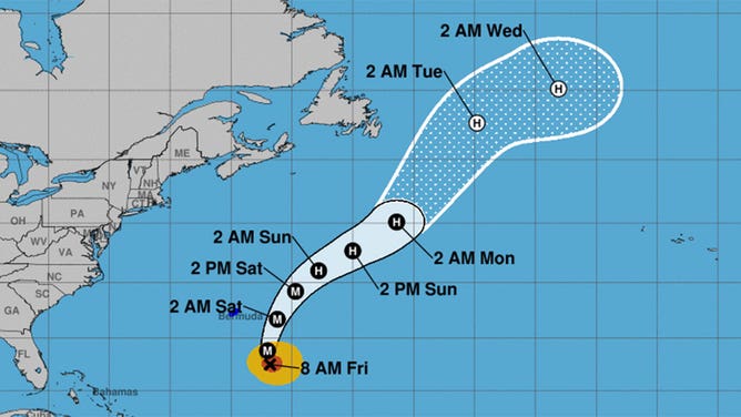 Sam forecast path 10/1/21