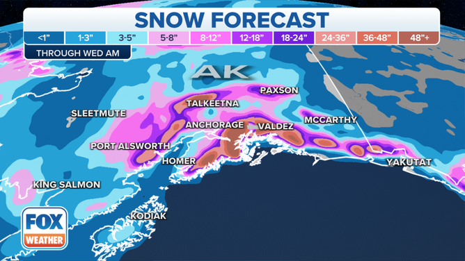 Alaskans brace for a record 12 feet of snow in two days