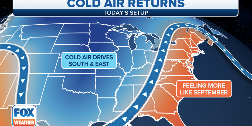 Cold Front Tracking Into Northeast With Much Colder Temperatures, Rain ...