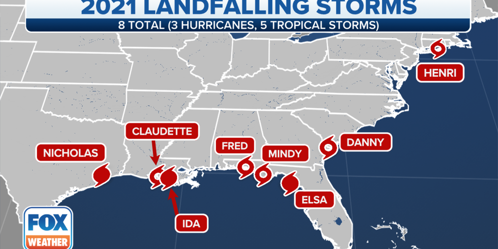 2021 Atlantic hurricane season is third most active ever, with 21