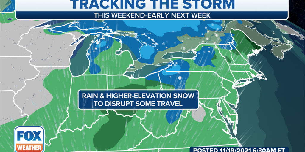 Pre-Thanksgiving storm will bring rain, some snow to Northeast, Midwest ...