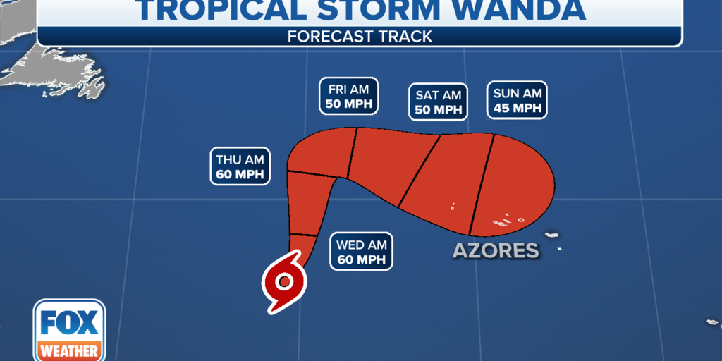 Tc Wanda Path Tropical Storm Wanda maintaining tropical status | Fox Weather