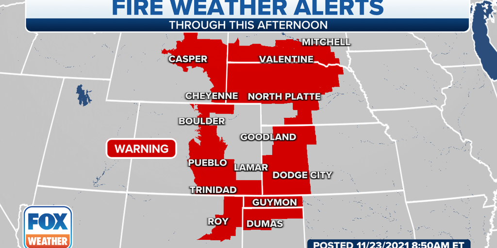 Dangerous fire weather conditions exist in Plains | Fox Weather