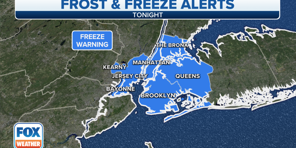 Freeze warnings issued for New York City area | Fox Weather