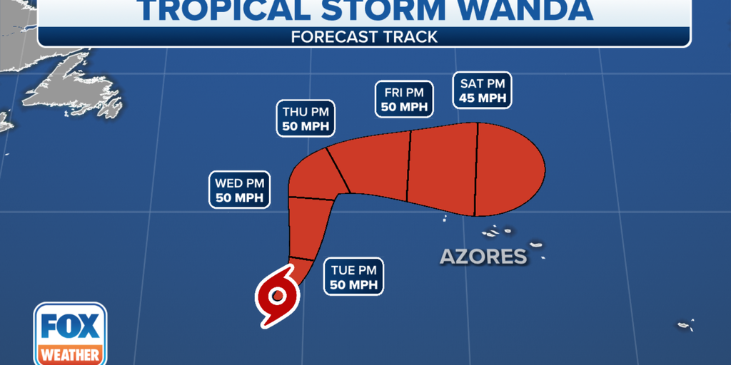 Tropical Storm Wanda is the Atlantic's 21st named storm of the season ...