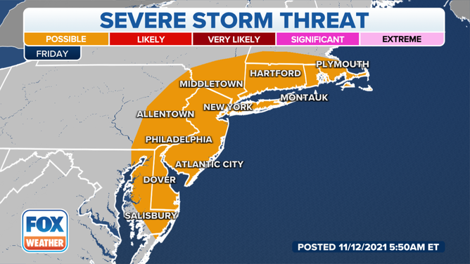 Severe weather outlook 11/12/21